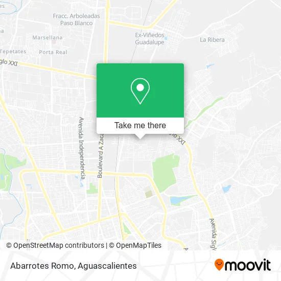 Abarrotes Romo map