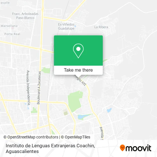 Instituto de Lenguas Extranjeras Coachin map