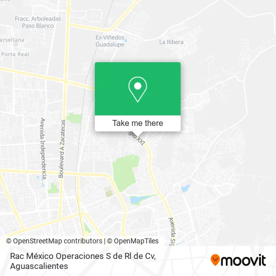 Rac México Operaciones S de Rl de Cv map
