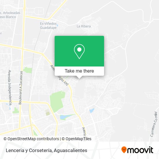 Lenceria y Corsetería map