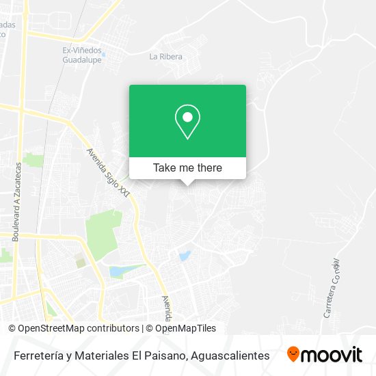 Ferretería y Materiales El Paisano map