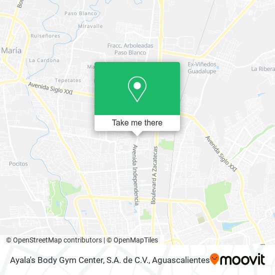 Mapa de Ayala's Body Gym Center, S.A. de C.V.