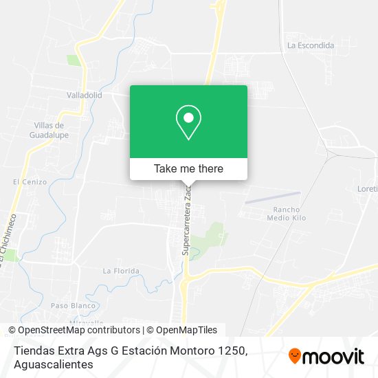 Mapa de Tiendas Extra Ags G Estación Montoro 1250