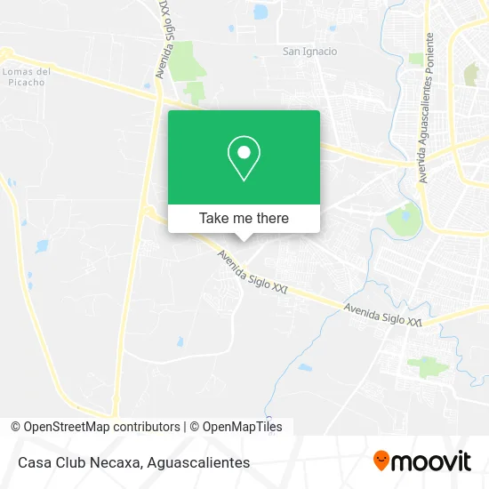 Casa Club Necaxa map