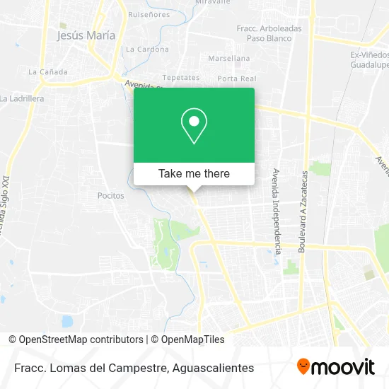 Fracc. Lomas del Campestre map