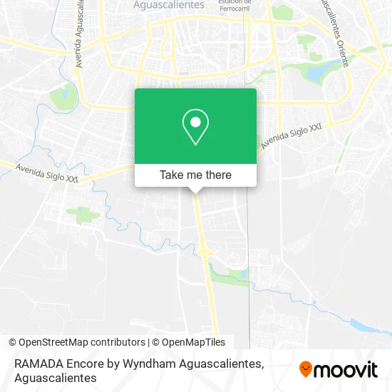 RAMADA Encore by Wyndham Aguascalientes map