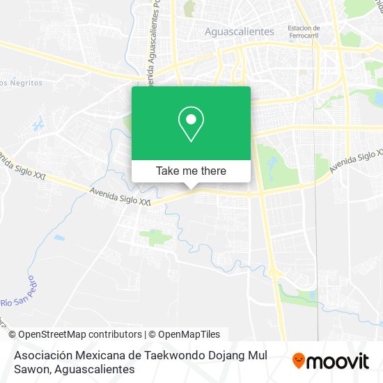 Asociación Mexicana de Taekwondo Dojang Mul Sawon map