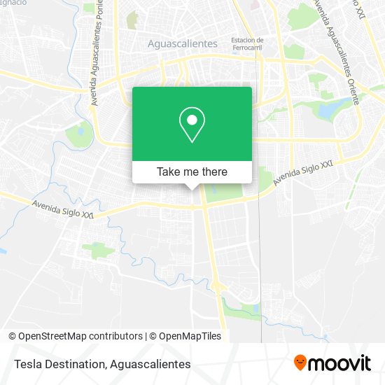 Mapa de Tesla Destination