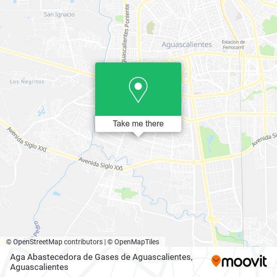 Mapa de Aga Abastecedora de Gases de Aguascalientes