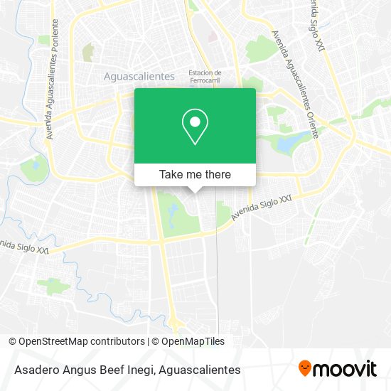 Asadero Angus Beef Inegi map