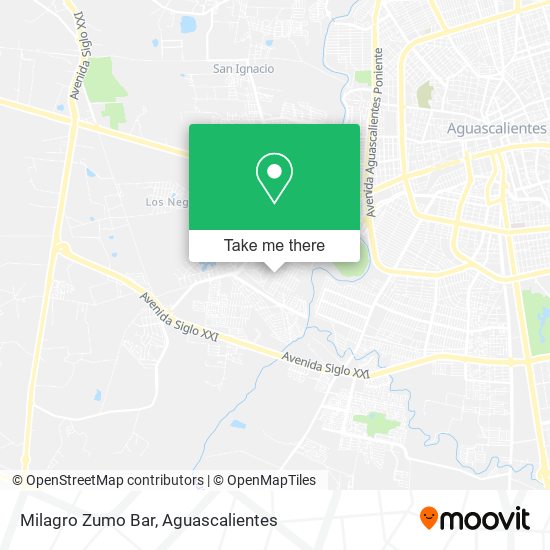 Milagro Zumo Bar map