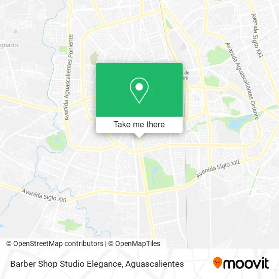 Barber Shop Studio Elegance map