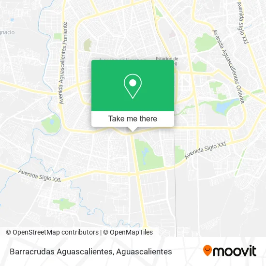 Barracrudas Aguascalientes map