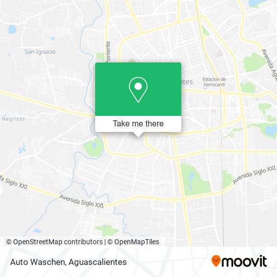 Auto Waschen map