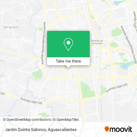 Jardín Quinta Sabinos map