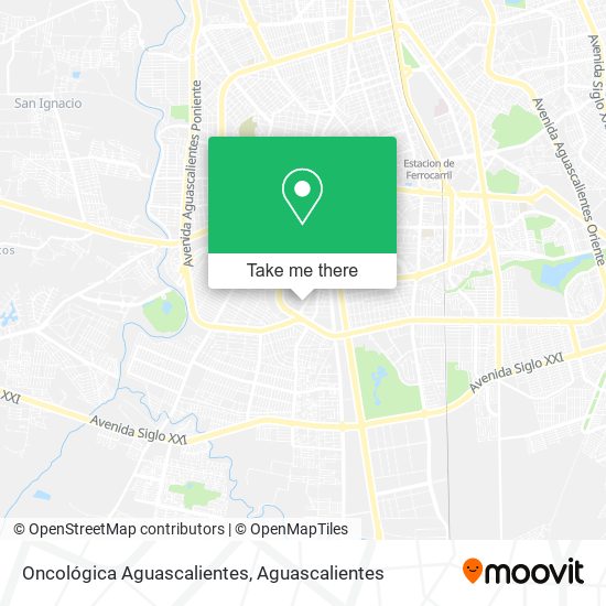 Oncológica Aguascalientes map