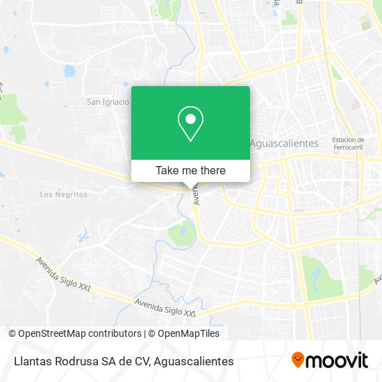 Llantas Rodrusa SA de CV map