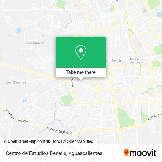 Mapa de Centro de Estudios Benefis