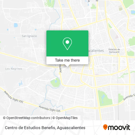 Centro de Estudios Benefis map