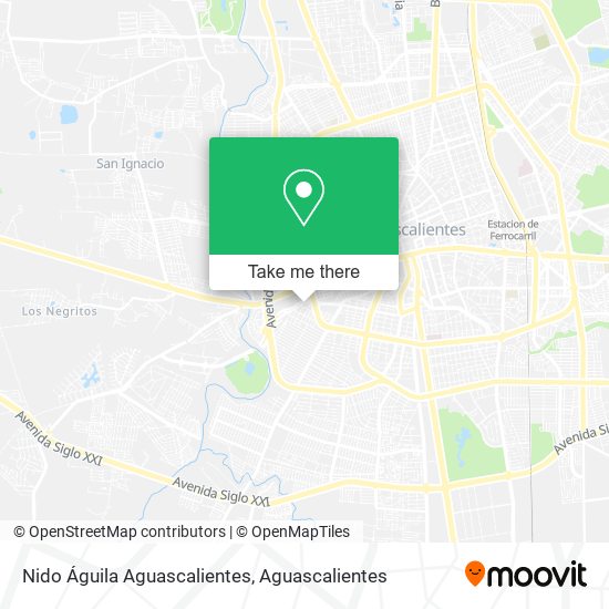 Nido Águila Aguascalientes map