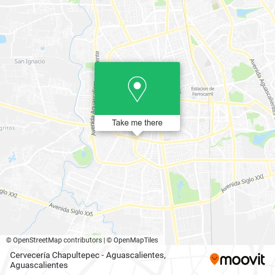 Cervecería Chapultepec - Aguascalientes map