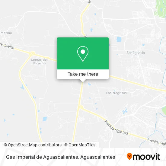 Gas Imperial de Aguascalientes map