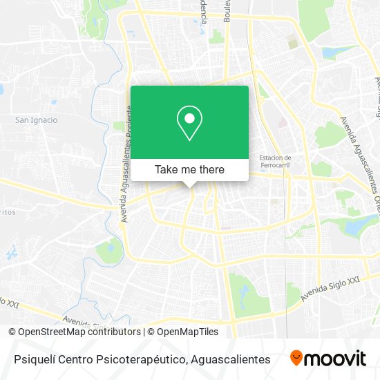 Mapa de Psiquelí Centro Psicoterapéutico