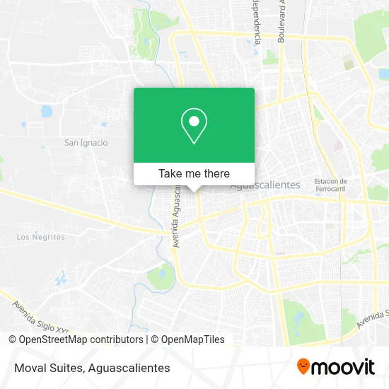 Moval Suites map