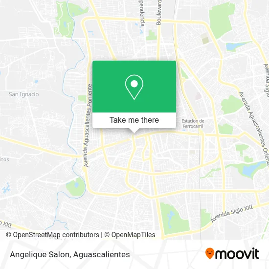 Angelique Salon map