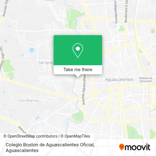 Colegio Boston de Aguascalientes Oficial map