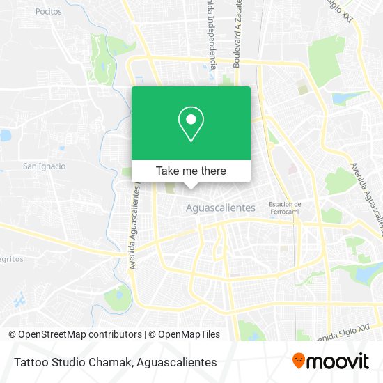 Tattoo Studio Chamak map