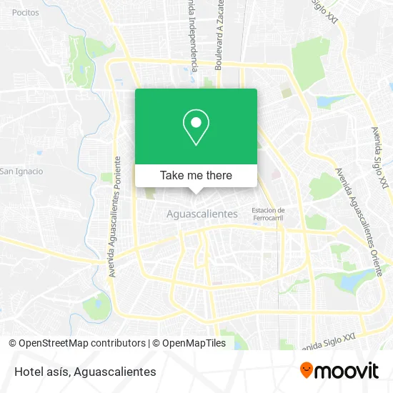 Hotel asís map