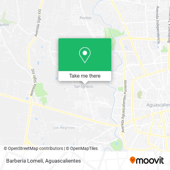 Mapa de Barbería Lomelí