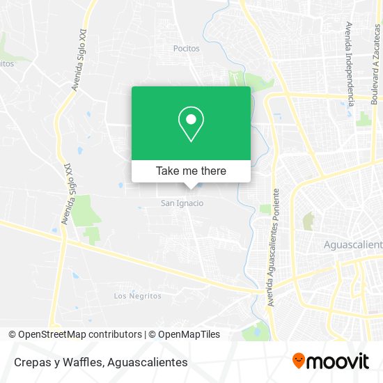 Crepas y Waffles map