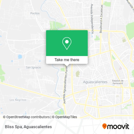 Mapa de Bliss Spa