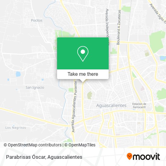 Parabrisas Óscar map