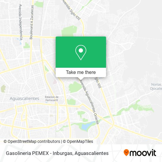 Gasolineria PEMEX - Inburgas map