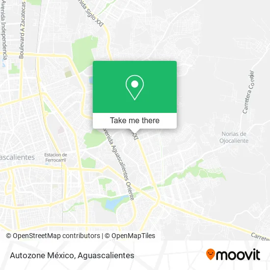 Autozone México map