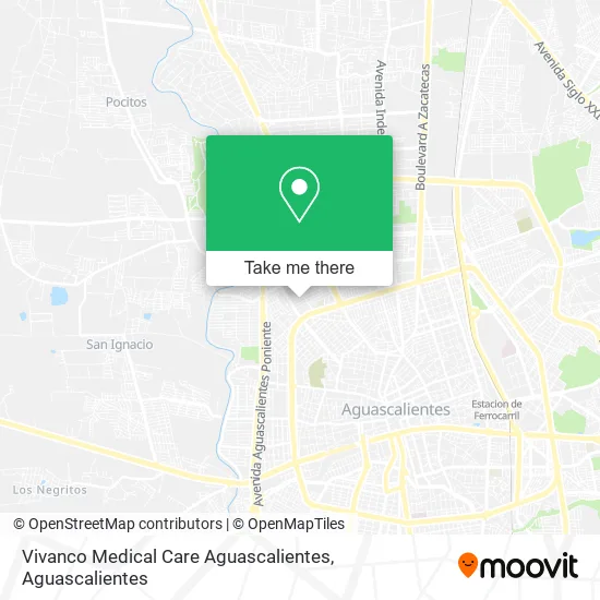 Vivanco Medical Care Aguascalientes map