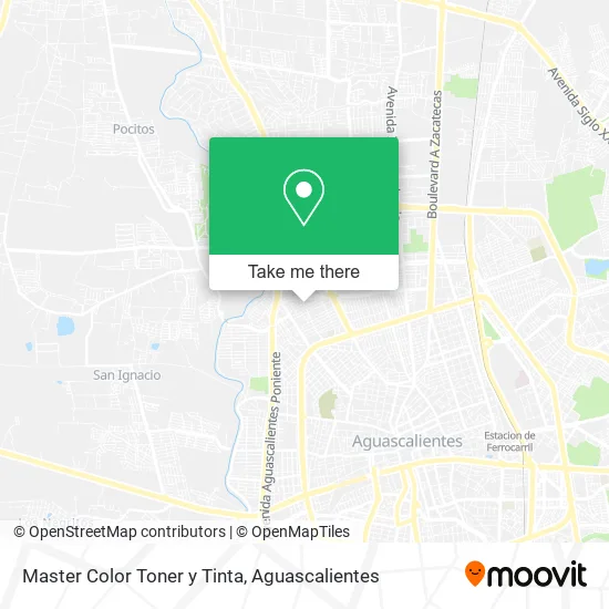 Master Color Toner y Tinta map