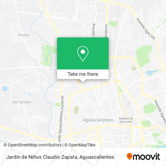 Mapa de Jardín de Niños Claudio Zapata
