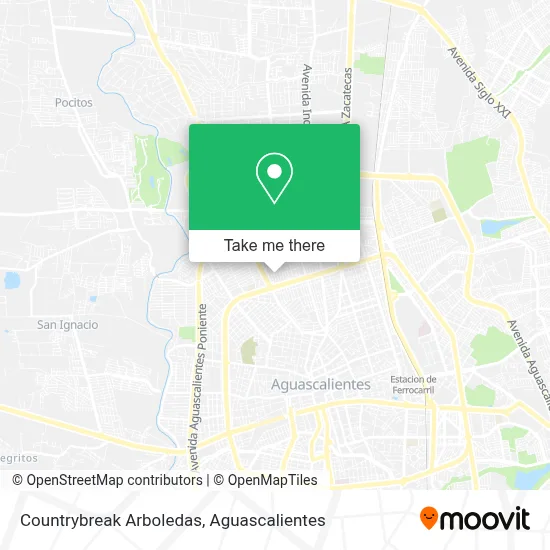 Countrybreak Arboledas map