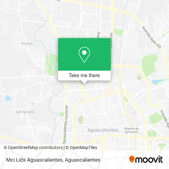 Mci Lids Aguascalientes map