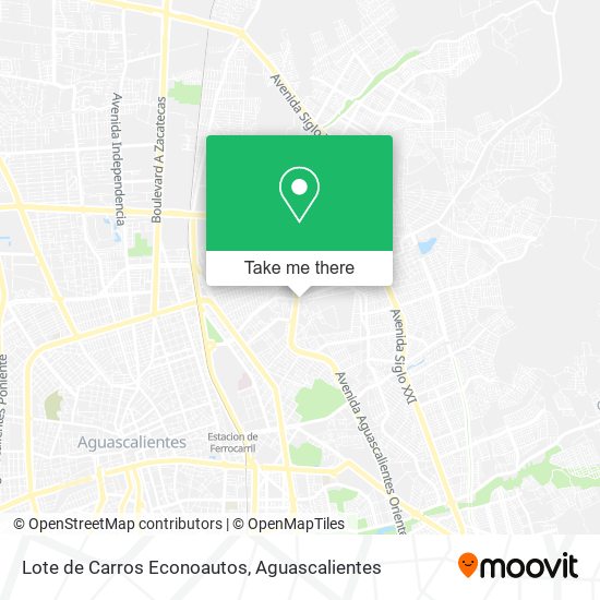 Mapa de Lote de Carros Econoautos
