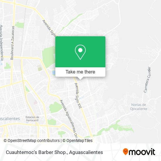 Cuauhtemoc's Barber Shop. map