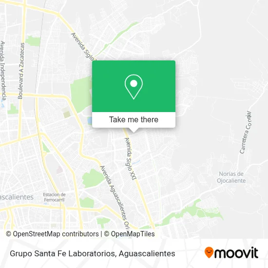 Grupo Santa Fe Laboratorios map