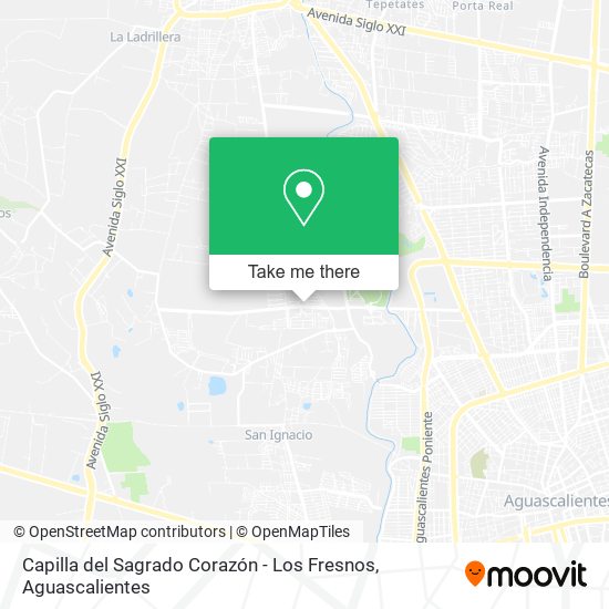 Mapa de Capilla del Sagrado Corazón - Los Fresnos