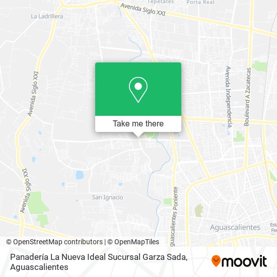 Mapa de Panadería La Nueva Ideal Sucursal Garza Sada