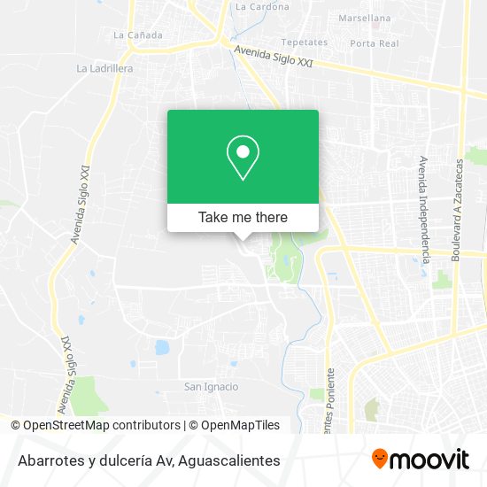 Mapa de Abarrotes y dulcería Av