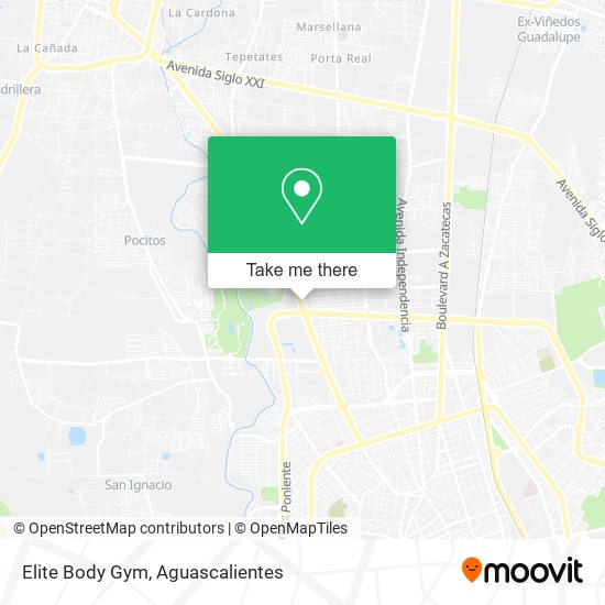Mapa de Elite Body Gym
